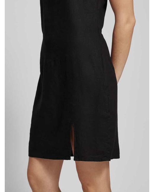 ONLY Black Leinenkleid mit Karree-Ausschnitt Modell 'CARO'