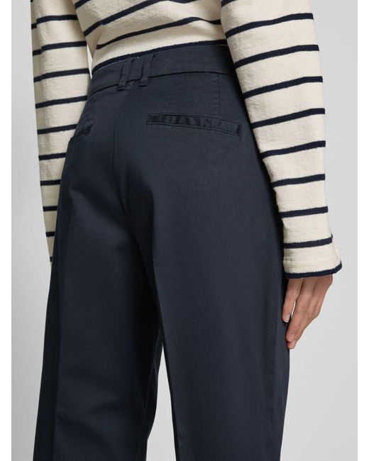 Brax Regular Fit Stoffen Broek Met Kort Model in het Blue