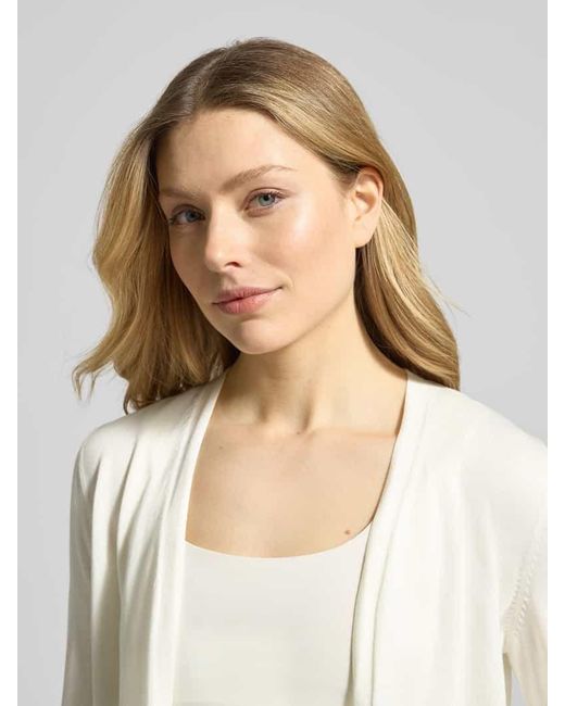 S.oliver White Regular Fit Cardigan Baumwoll-Viskose-Mix