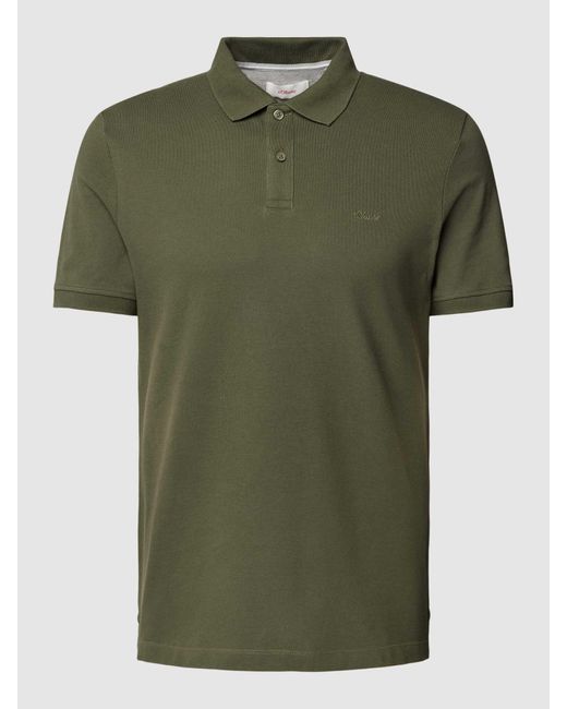 S.oliver Poloshirt mit Label-Detail in Green für Herren