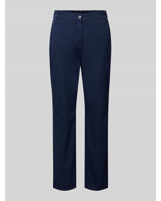 Toni Blue Regular Fit Chino mit verkürztem Schnitt Modell 'Sue'
