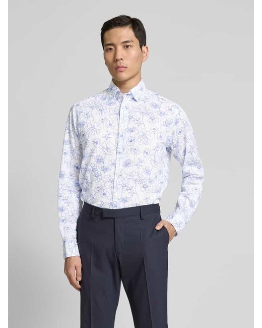 FIL NOIR Regular Fit Business-Hemd mit Kentkragen Modell 'ROMA' in White für Herren