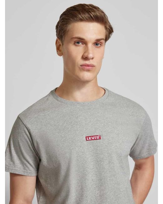 Levi's Relaxed Fit T-Shirt mit Label-Patch Modell 'BABY' in Gray für Herren