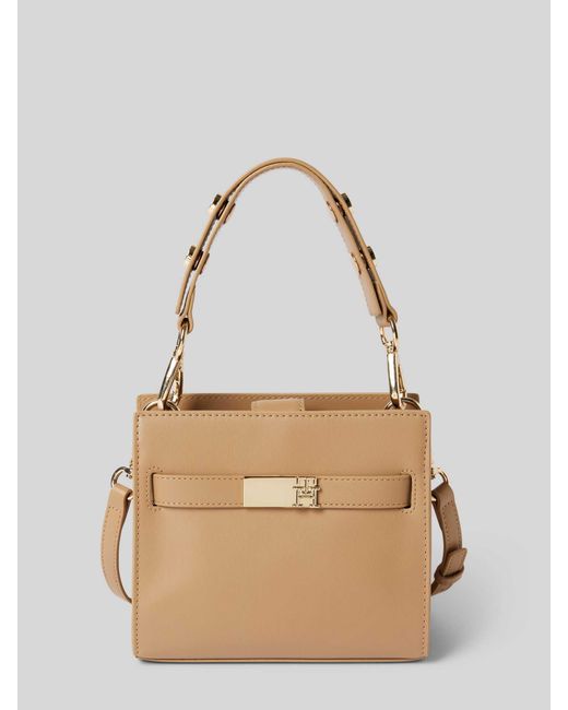 Tommy Hilfiger Handtas Met Labelapplicatie in het Natural