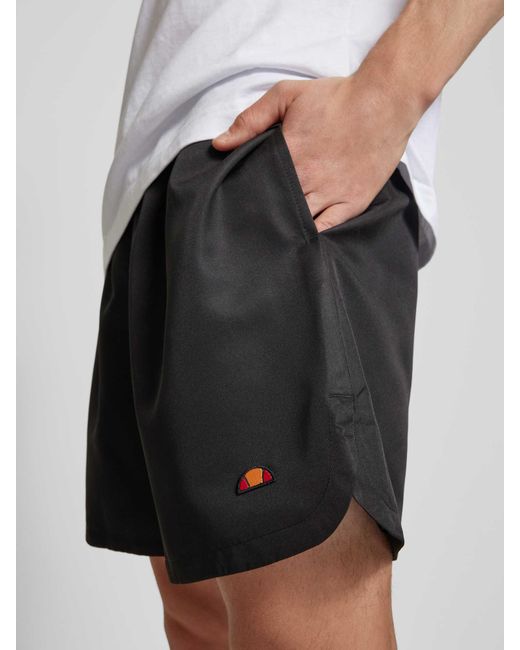 Ellesse Regular Fit Korte Broek Met Logobadge in het Black voor heren