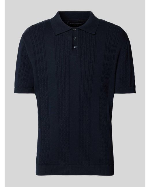 Mcneal Regular Fit Poloshirt Met Korte Knoopsluiting in het Blue voor heren