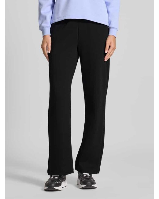 Pieces Black Regular Fit Jogpants aus Baumwoll-Mix Modell 'CHILLI'