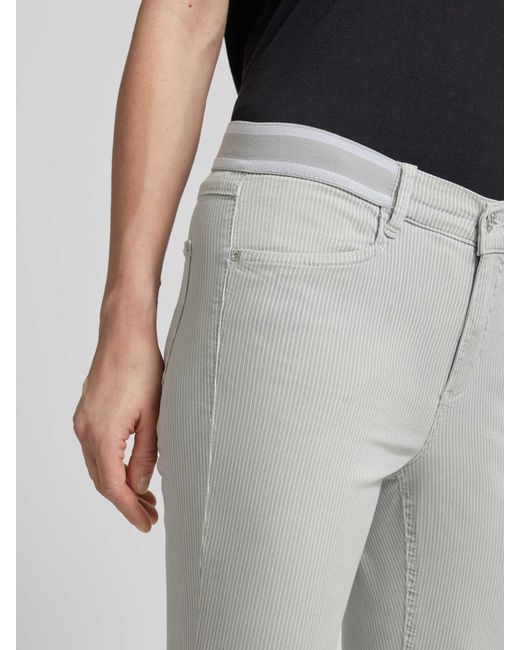 ANGELS Slim Fit Jeans mit Streifenmuster Modell 'Ornella sporty' in Gray für Herren