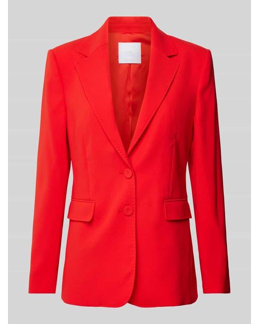 Mango Red Blazer mit Knopfverschluss Modell 'IGUANA'