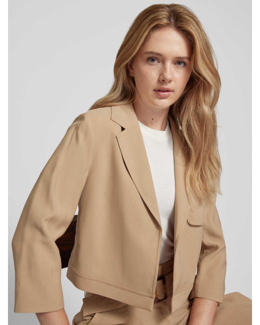 Comma, Blazer Met Borstzak in het Natural