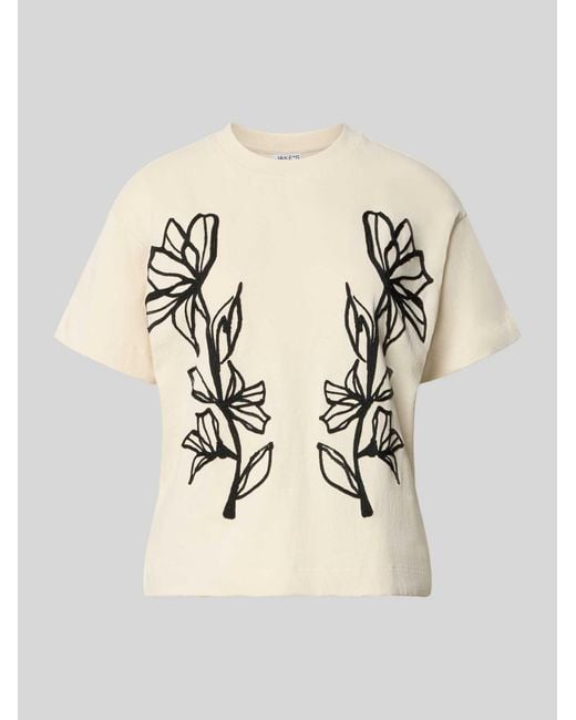 Jake*s T-Shirts in het Natural