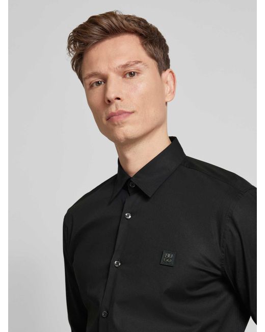HUGO Vrijetijdsoverhemd Met Knoopsluiting in het Black voor heren
