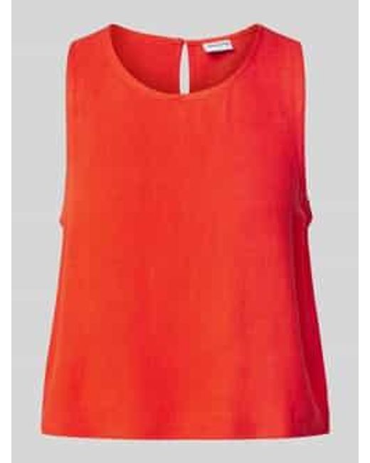 Jake*s Korte Top Met Ronde Hals in het Red