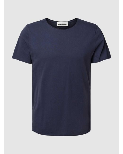 ARMEDANGELS T-Shirt mit Label-Detail Modell 'STIAAN' in Blue für Herren