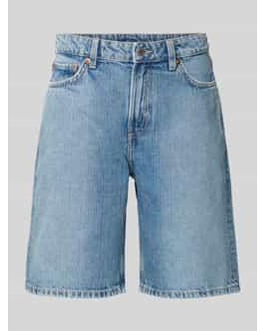 Weekday Regular Fit Korte Jeans in het Blue