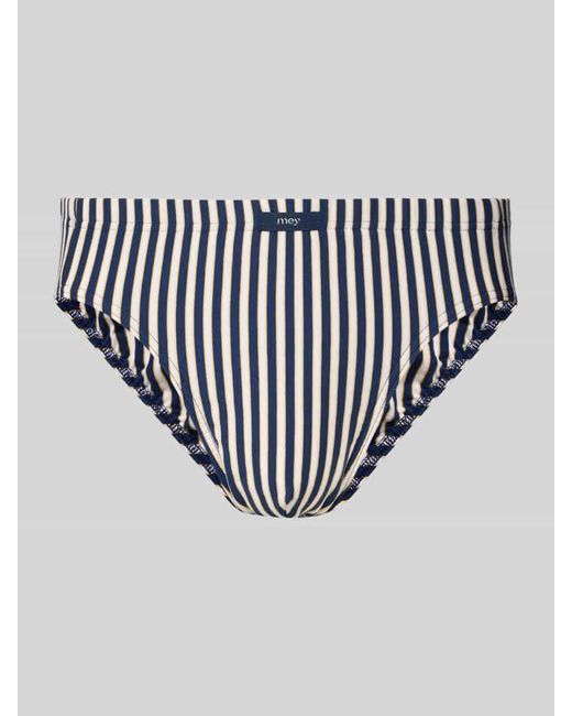 Mey Slip mit Label-Detail Modell 'Jazz' in Blue für Herren