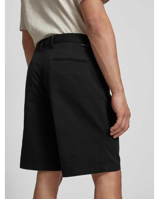 Jack & Jones Regular Fit Chino-Shorts mit Eingrifftaschen Modell 'BILL BARRET' in Black für Herren
