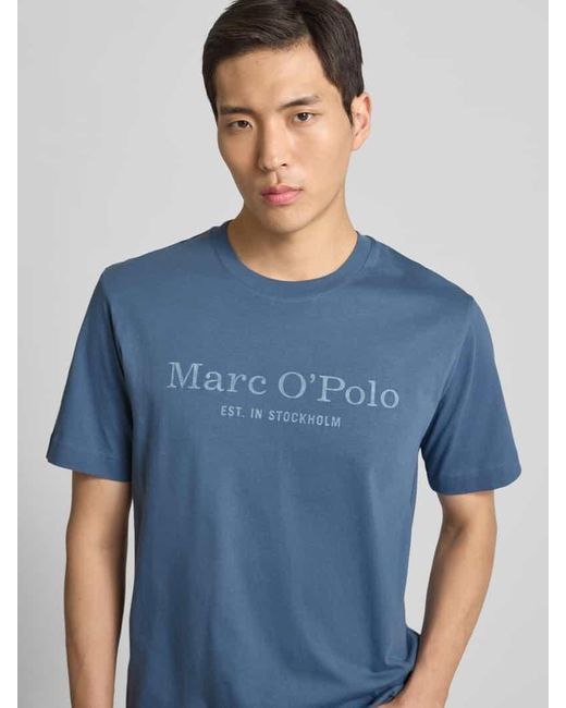 Marc O' Polo Regular Fit T-Shirt aus reiner Baumwolle in Blue für Herren