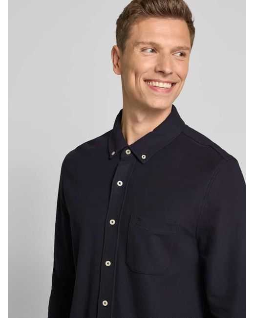 Fynch-Hatton Freizeithemd mit Button-Down-Kragen in Blue für Herren