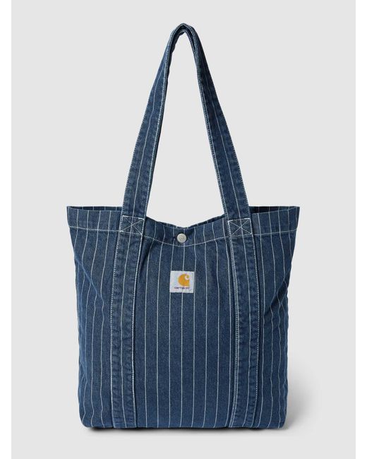 Carhartt Blue Tote Bag mit Label-Patch Modell 'ORLEAN'