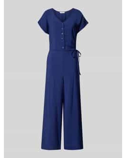 B.Young Jumpsuit Met V-hals in het Blue