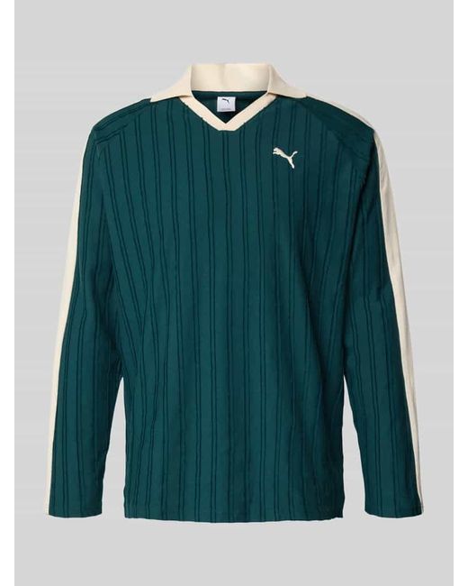 PUMA Poloshirt mit Label-Stitching in Green für Herren