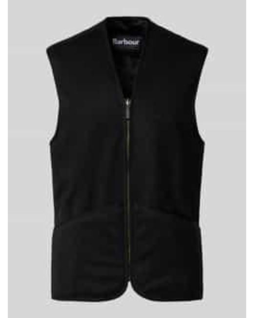 Barbour Regular Fit Gilet Van Imitatiebont in het Black voor heren