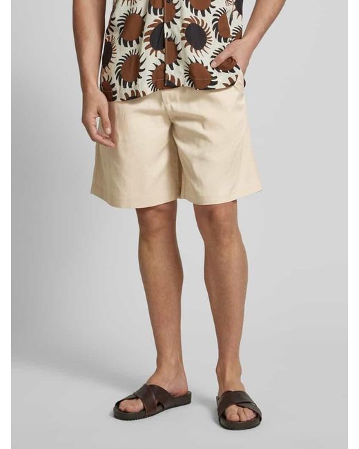 SELECTED Loose Fit Shorts mit elastischem Bund Modell 'THAIS SUMMER' in Natural für Herren