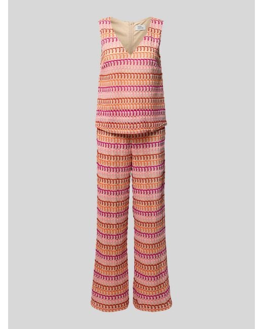 ROBE LÉGÈRE Jumpsuit Met Structuurmotief in het Red