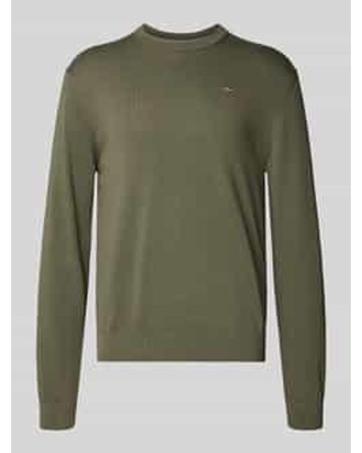 Napapijri Regular Fit Shirt Met Lange Mouwen En Logostitching, Model 'Droz' in het Green voor heren