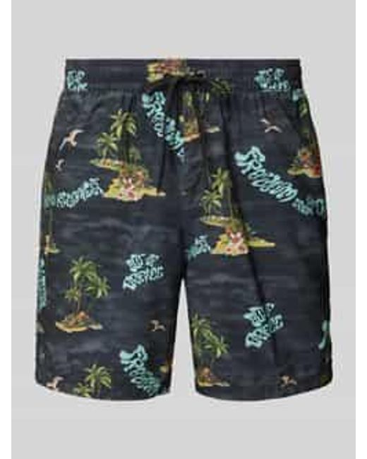 Quiksilver Zwembroek Met Tunnelkoord in het Blue voor heren