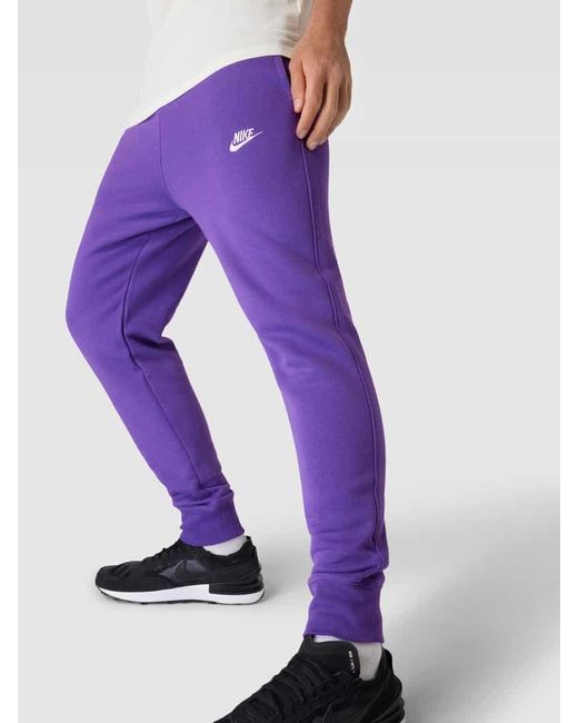 Nike Sweatpants mit Label-Stitching in Purple für Herren