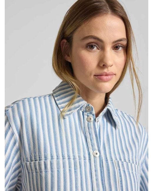 Jake*s Blue Regular Fit Hemdbluse Mit 1/2-Arm