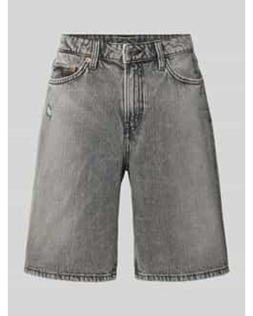 Weekday Regular Fit Korte Jeans in het Gray