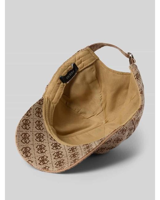 Guess Brown Basecap mit Logo-Stitching