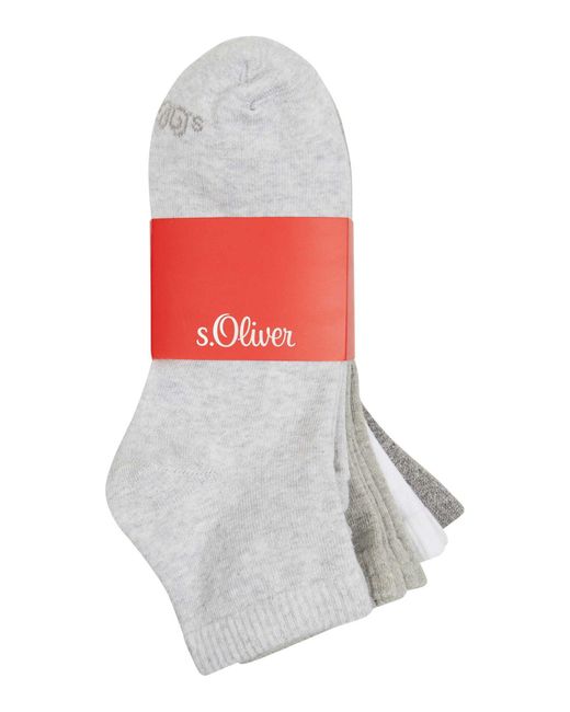 S.oliver Socken in Melange-Optik im 4er-Pack in White für Herren