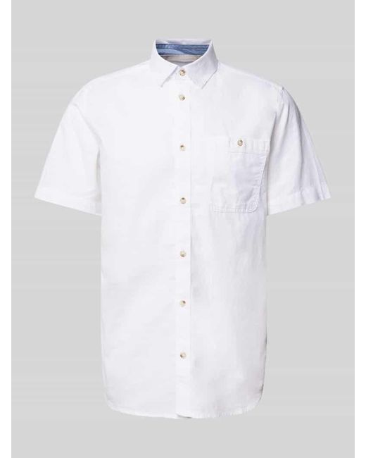 Tom Tailor Freizeithemd mit Knopfleiste in White für Herren