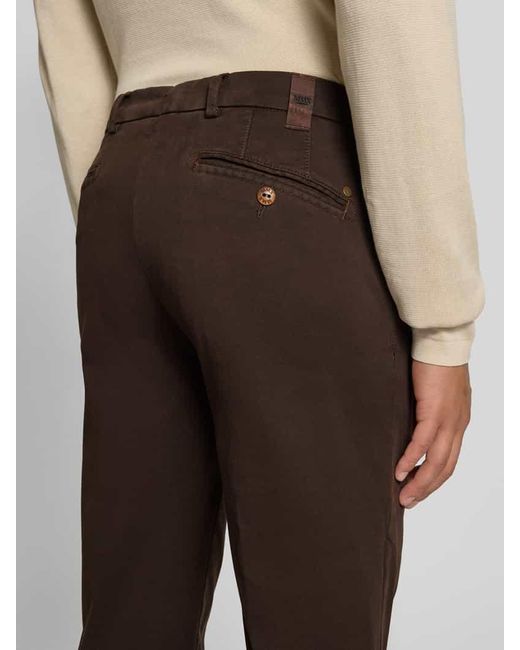 Mmx Chino mit Gesäßtaschen Modell 'Lupus' in Brown für Herren