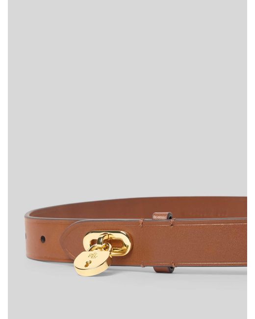 Ralph Lauren Leren Riem Met Pinsluiting in het Brown