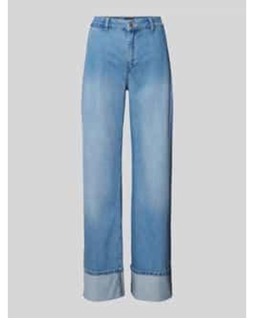 MORE&MORE Relaxed Fit Jeans Met Steekzakken Opzij in het Blue