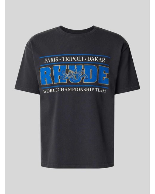 Rhude T-Shirts in het Blue voor heren