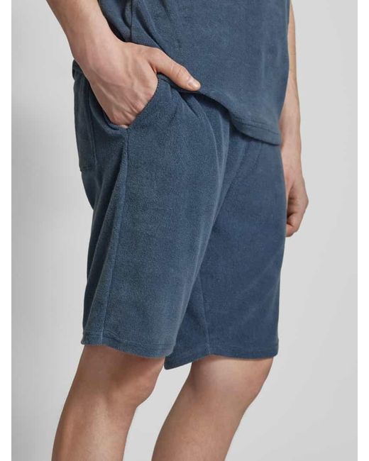 Only & Sons Regular Fit Shorts Mit Eingrifftaschen Modell 'Hellas' in Blue für Herren