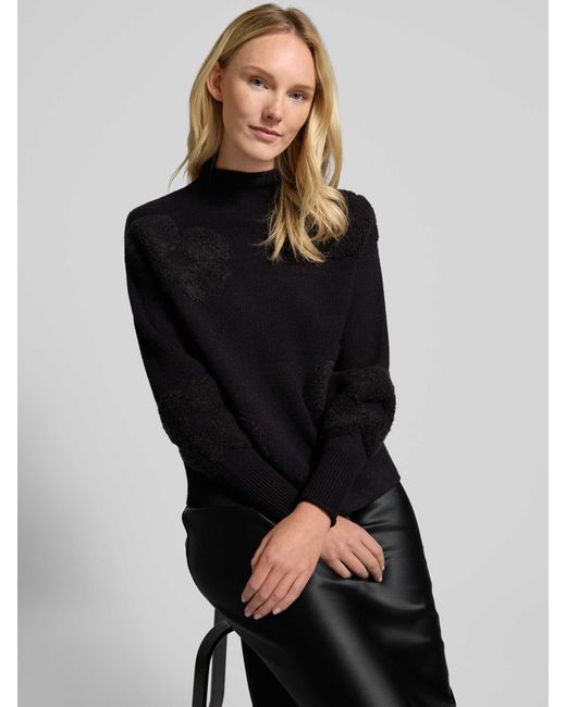Zero Gebreide Pullover Met Turtleneck in het Black