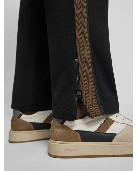 HUGO Regular Fit Sweatpants aus Baumwoll-Mix Modell 'DERWENT' in Black für Herren