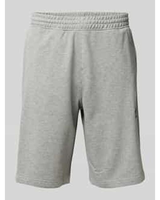 Adidas Originals Korte Broek Met Elastische Band En Labelstitching in het Gray voor heren