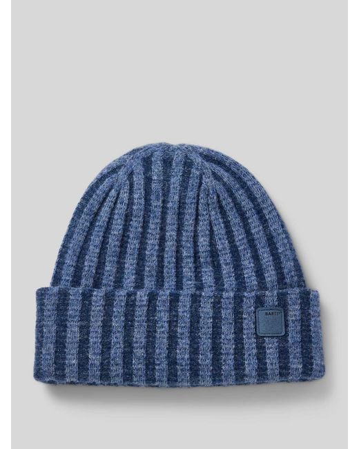 Barts Beanie Met Labeldetail, Model 'Selfoss' in het Blue voor heren