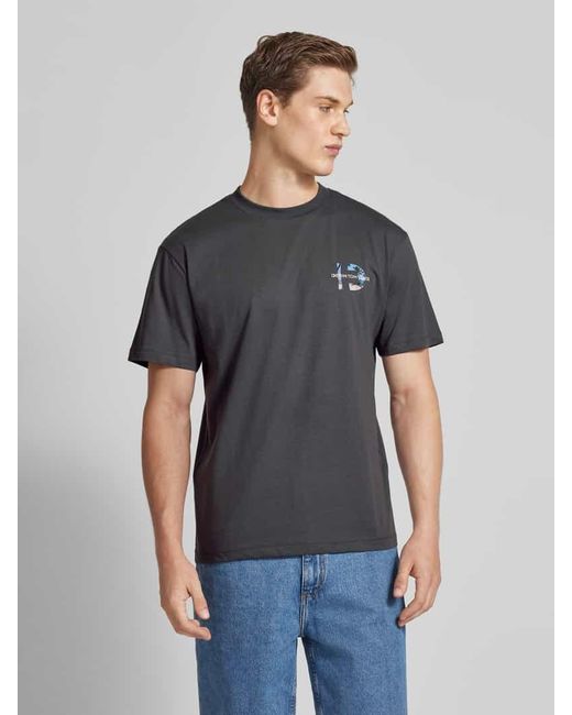Tom Tailor Relaxed Fit T-Shirt mit Label-Print in Gray für Herren