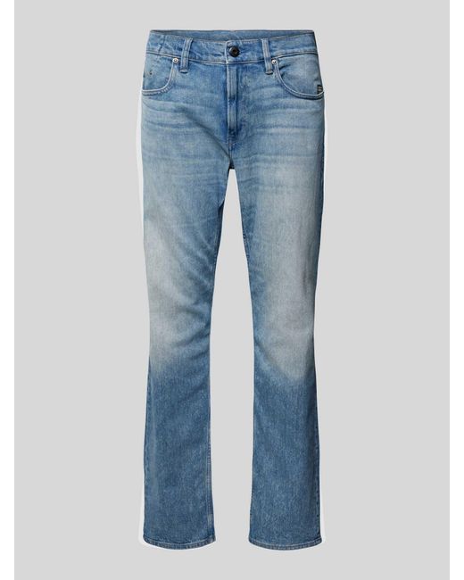 G-Star RAW Straight Fit Jeans Met Labelpatch in het Blue voor heren
