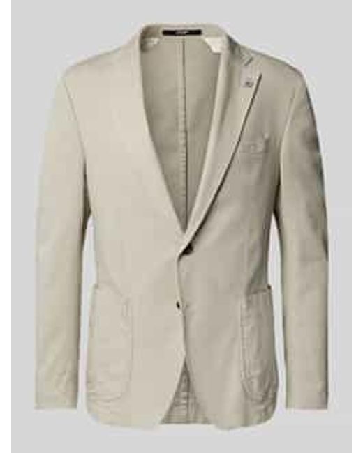Joop! Slim Fit 2-knoops Colbert Met Reverskraag in het Natural voor heren