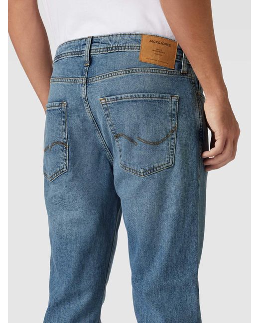 Jack & Jones Slim Fit Jeans Met Stretch in het Blue voor heren